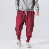 Chinese Style Casual Streetwear Cotton Sweatpants M-5XL