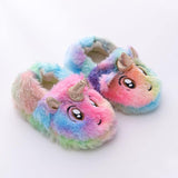 Winter Children's Slippers Boys Girls Home Slippers Cute Unicorn Rabbit Fashion Plush Shoes Comfortable Warm Winter Shoes - shopwishi 
