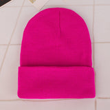 Beanie Winter for Women Men Boys Girls Crochet Skullies Hat Solid Color Unisex Autumn Knitted Beanies Cap Wild Accessories