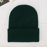 Beanie Winter for Women Men Boys Girls Crochet Skullies Hat Solid Color Unisex Autumn Knitted Beanies Cap Wild Accessories