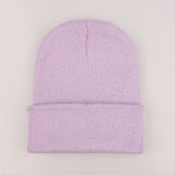 Beanie Winter for Women Men Boys Girls Crochet Skullies Hat Solid Color Unisex Autumn Knitted Beanies Cap Wild Accessories