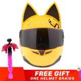 NITRINOS Motorcycle Helmet Women Personality Moto Capacete Black Helmet Full Face Moto Helmet Fashion Motorbike Helmet