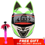NITRINOS Motorcycle Helmet Women Personality Moto Capacete Black Helmet Full Face Moto Helmet Fashion Motorbike Helmet
