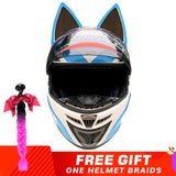 NITRINOS Motorcycle Helmet Women Personality Moto Capacete Black Helmet Full Face Moto Helmet Fashion Motorbike Helmet