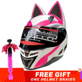 NITRINOS Motorcycle Helmet Women Personality Moto Capacete Black Helmet Full Face Moto Helmet Fashion Motorbike Helmet