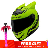 NITRINOS Motorcycle Helmet Women Personality Moto Capacete Black Helmet Full Face Moto Helmet Fashion Motorbike Helmet