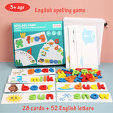 Montessori Toys For Kids English Spell Words Math Arithmetic Early Learning Educational Toys For Children Wooden Montessori Game