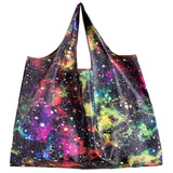 Big Thick Polyester Nylon Tote ECO Bag - Reusable & Portable Women's Foldable Shopping Bag