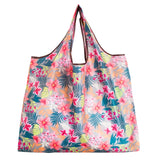 Big Thick Polyester Nylon Tote ECO Bag - Reusable & Portable Women's Foldable Shopping Bag