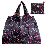 Big Thick Polyester Nylon Tote ECO Bag - Reusable & Portable Women's Foldable Shopping Bag