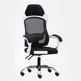 805 Computer Chair Ergonomics Office Chair Seat Back Adjustable Lifting Swivel Chair Mesh Fabric High-Back Chair With Foot Pad - shopwishi 