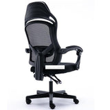 805 Computer Chair Ergonomics Office Chair Seat Back Adjustable Lifting Swivel Chair Mesh Fabric High-Back Chair With Foot Pad - shopwishi 