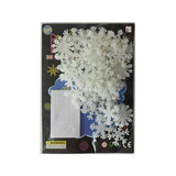 50pcs 3D Snowflake Luminous Wall Sticker Fluorescent Glow In The Dark Wall Decal For Homw Kids Room Bedroom Christmas Decor