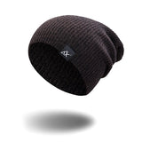 Mixed Color Baggy Beanies For Men Winter Hat Women's Outdoor Bonnet Skiing Hat Female Soft Acrylic Slouchy Knitted Hat For Boys