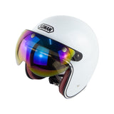 SOMAN Retro Helmet Motorcycle Open Face Helmet Leather Scooter Helmets Classic 3/4 Chopper Casco Moto Vintage Motorcycle Helmets