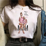 Maycaur Hot Sales Printed Female Tshirt Women Fashion Graphic Printed T-Shirt Harajuku Korean Style Short Sleeves Clothes Female