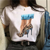 Maycaur Hot Sales Printed Female Tshirt Women Fashion Graphic Printed T-Shirt Harajuku Korean Style Short Sleeves Clothes Female