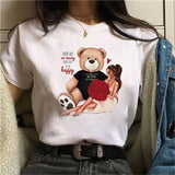 Maycaur Hot Sales Printed Female Tshirt Women Fashion Graphic Printed T-Shirt Harajuku Korean Style Short Sleeves Clothes Female
