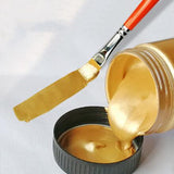 60ml Gold Paint Metallic Acrylic Paint,waterproof Not Faded for Statuary Coloring DIY Hand Clothes Painted Graffiti Pigments 50g