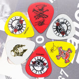 6 Pieces/ lot Dunlop GNR001 Guns N Roses Signatured Tortex Guitar Picks, 6-Picks in 1 Pack Collector's Item