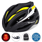 VICTGOAL Bike Helmet for Men Women LED Light Ultralight Bicycle Helmets Visor CPSC Certificate Mountain Road Cycling MTB Helmet