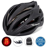 VICTGOAL Bike Helmet for Men Women LED Light Ultralight Bicycle Helmets Visor CPSC Certificate Mountain Road Cycling MTB Helmet