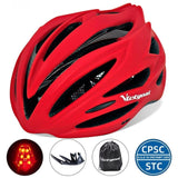 VICTGOAL Bike Helmet for Men Women LED Light Ultralight Bicycle Helmets Visor CPSC Certificate Mountain Road Cycling MTB Helmet