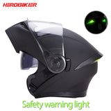 HEROBIKER Motorcycle Helmet Motorbike Modular Dual Lens Helmet Motorcycle Motocross Crash Full Face Helmets Casco Moto Casque#