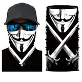 Movie Joker Skull Bandana Men Neck Gaiter Magic Scarf Seamless Balaclava Tube Scarf Collar Motorcycle Bandana Scarf Face Shield