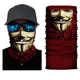 Movie Joker Skull Bandana Men Neck Gaiter Magic Scarf Seamless Balaclava Tube Scarf Collar Motorcycle Bandana Scarf Face Shield