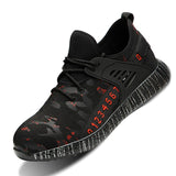 Breathable Lightweight Work Shoes with Steel Toe Cap