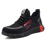 Breathable Lightweight Work Shoes with Steel Toe Cap