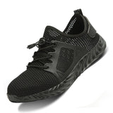 Breathable Lightweight Work Shoes with Steel Toe Cap