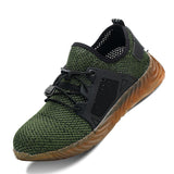 Breathable Lightweight Work Shoes with Steel Toe Cap