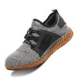 Breathable Lightweight Work Shoes with Steel Toe Cap