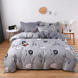 Solstice Stylish Black Flamingo Style Comforter Bedding Set 3/4pcs Bedclothes Sets Bed Linings Duvet Cover Bed Sheet Pillowcases
