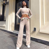 InstaHot wide leg pant and Crop Top Two Piece