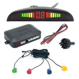 CarPro Parking Sensor Auto Parktronic Kit LED Display Auto Parking Radar with 4 Sensors  Reverse Backup Monitor Detector System