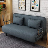 Multifunctional folding sofa bed, small apartment living room, lazy fabric, detachable and washable double single dual-purpose f - shopwishi 