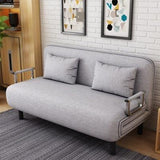 Multifunctional folding sofa bed, small apartment living room, lazy fabric, detachable and washable double single dual-purpose f - shopwishi 