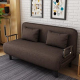 Multifunctional folding sofa bed, small apartment living room, lazy fabric, detachable and washable double single dual-purpose f - shopwishi 