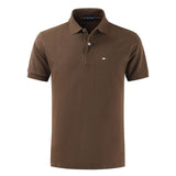Top Quality 2020 New Solid Color Mens Polos Shirts 100% Cotton Short Sleeve Casual Polos Hommes Fashion Summer Lapel Male tops