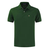 Top Quality 2020 New Solid Color Mens Polos Shirts 100% Cotton Short Sleeve Casual Polos Hommes Fashion Summer Lapel Male tops
