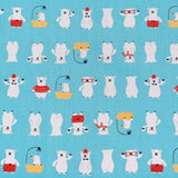 Pink Bear Unicorn Animals Cotton Twill kids Fabric , Patchwork Cloth, Sewing Quilting Fat Quarters Material For Baby & Child