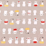 Pink Bear Unicorn Animals Cotton Twill kids Fabric , Patchwork Cloth, Sewing Quilting Fat Quarters Material For Baby & Child