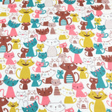 Pink Bear Unicorn Animals Cotton Twill kids Fabric , Patchwork Cloth, Sewing Quilting Fat Quarters Material For Baby & Child