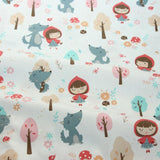 Pink Bear Unicorn Animals Cotton Twill kids Fabric , Patchwork Cloth, Sewing Quilting Fat Quarters Material For Baby & Child