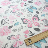 Pink Bear Unicorn Animals Cotton Twill kids Fabric , Patchwork Cloth, Sewing Quilting Fat Quarters Material For Baby & Child