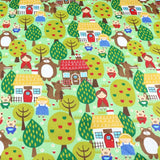 Pink Bear Unicorn Animals Cotton Twill kids Fabric , Patchwork Cloth, Sewing Quilting Fat Quarters Material For Baby & Child