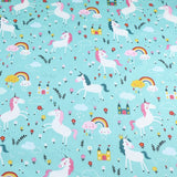 Pink Bear Unicorn Animals Cotton Twill kids Fabric , Patchwork Cloth, Sewing Quilting Fat Quarters Material For Baby & Child